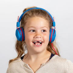 JBuddies Studio On-Ear Kids Wired Type-C Headphones Blue/Pink